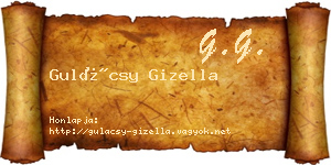 Gulácsy Gizella névjegykártya